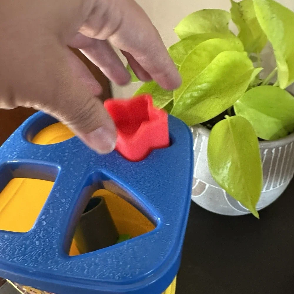 VTG 2002 Brilliant Basics First Blocks Fisher Price Shapes Sorter Colorful